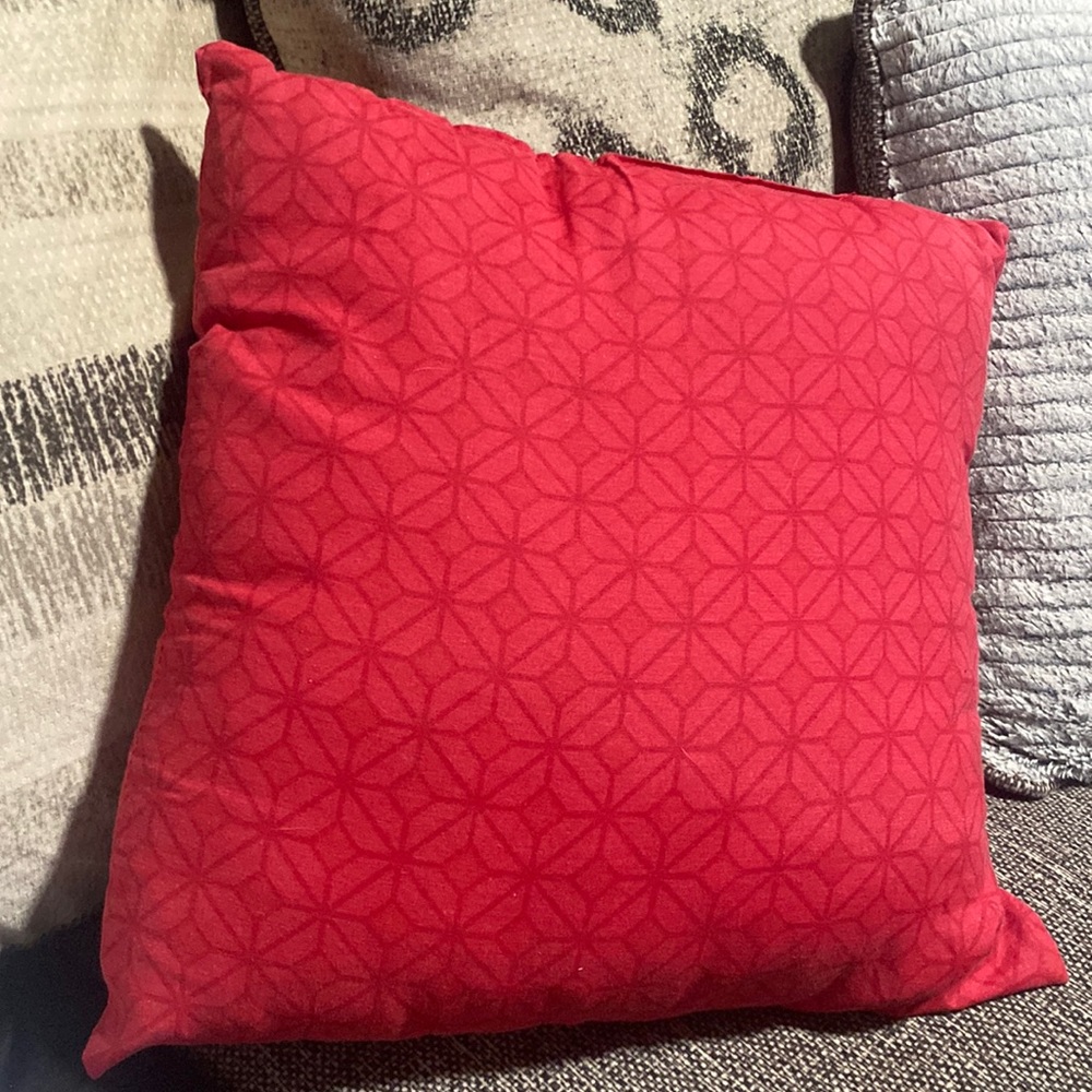 Red Throw Pillow